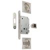 JANDEL - SQUARE SLIDING DOOR LOCK KIT SATIN NICKEL 56x56 EXTERIOR, D48 INTERIOR.