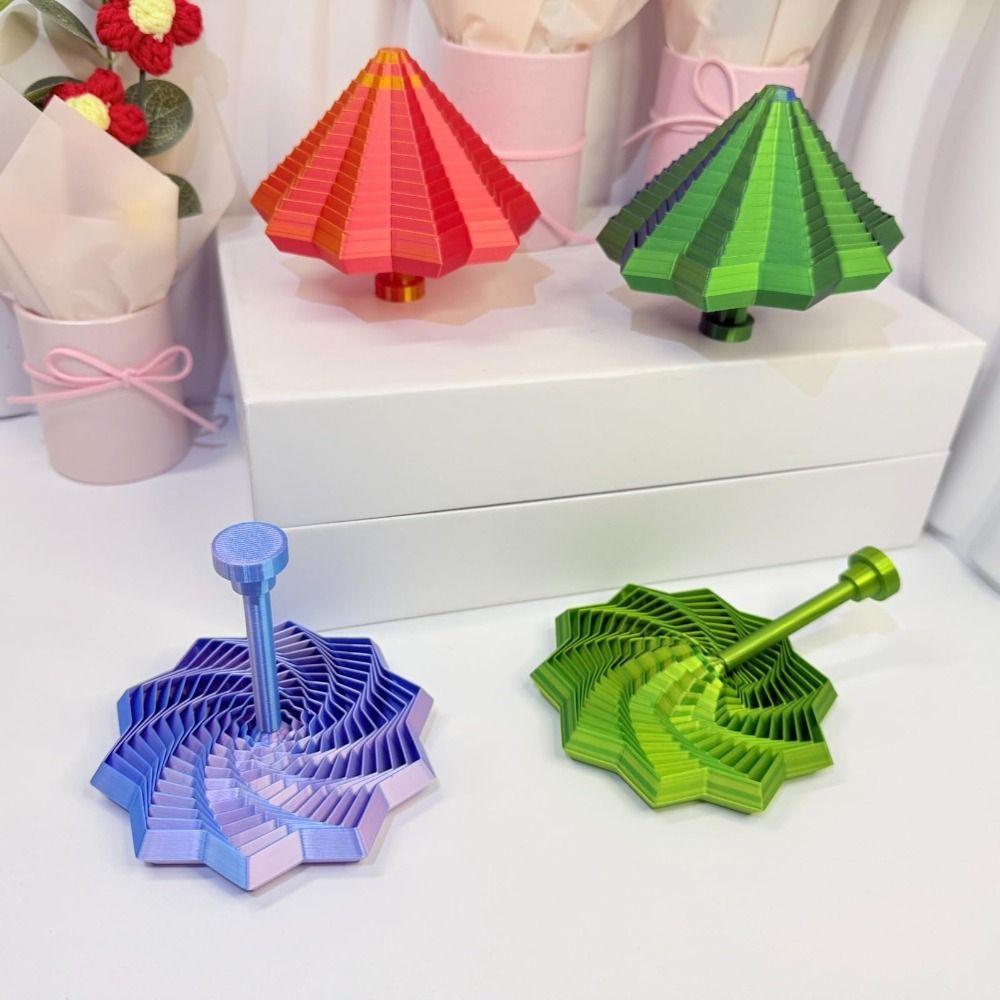 Geometrisches Design Fraktal Fidget Stern Modell 3D-Druck Wirbelnde Spirale Ornamente Büro/Schule