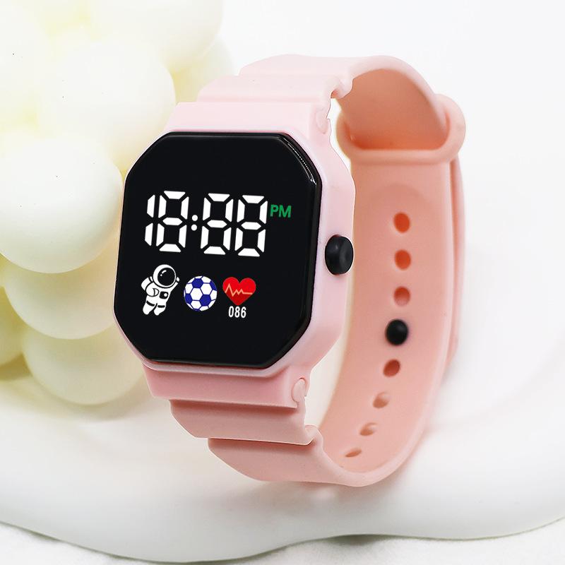 C3-12 Astronaut Led Electronic Watch Square Digital Sports Student Button Electronic Watch
