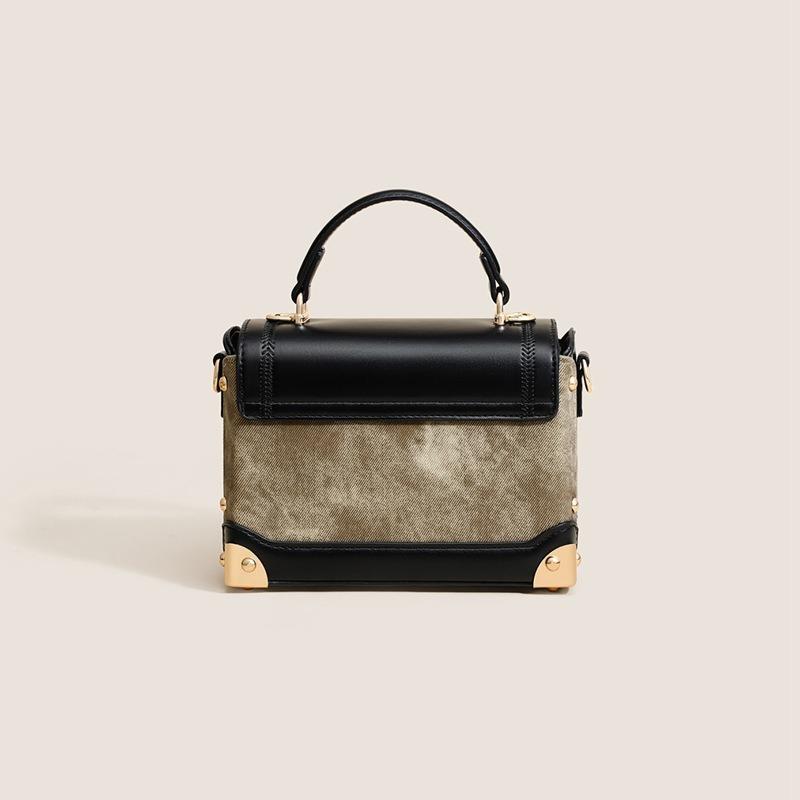 Bag New Autumn and Winter Women's Bag Crossbody Bag Light Luxury Niche Premium Walnut Box Bag