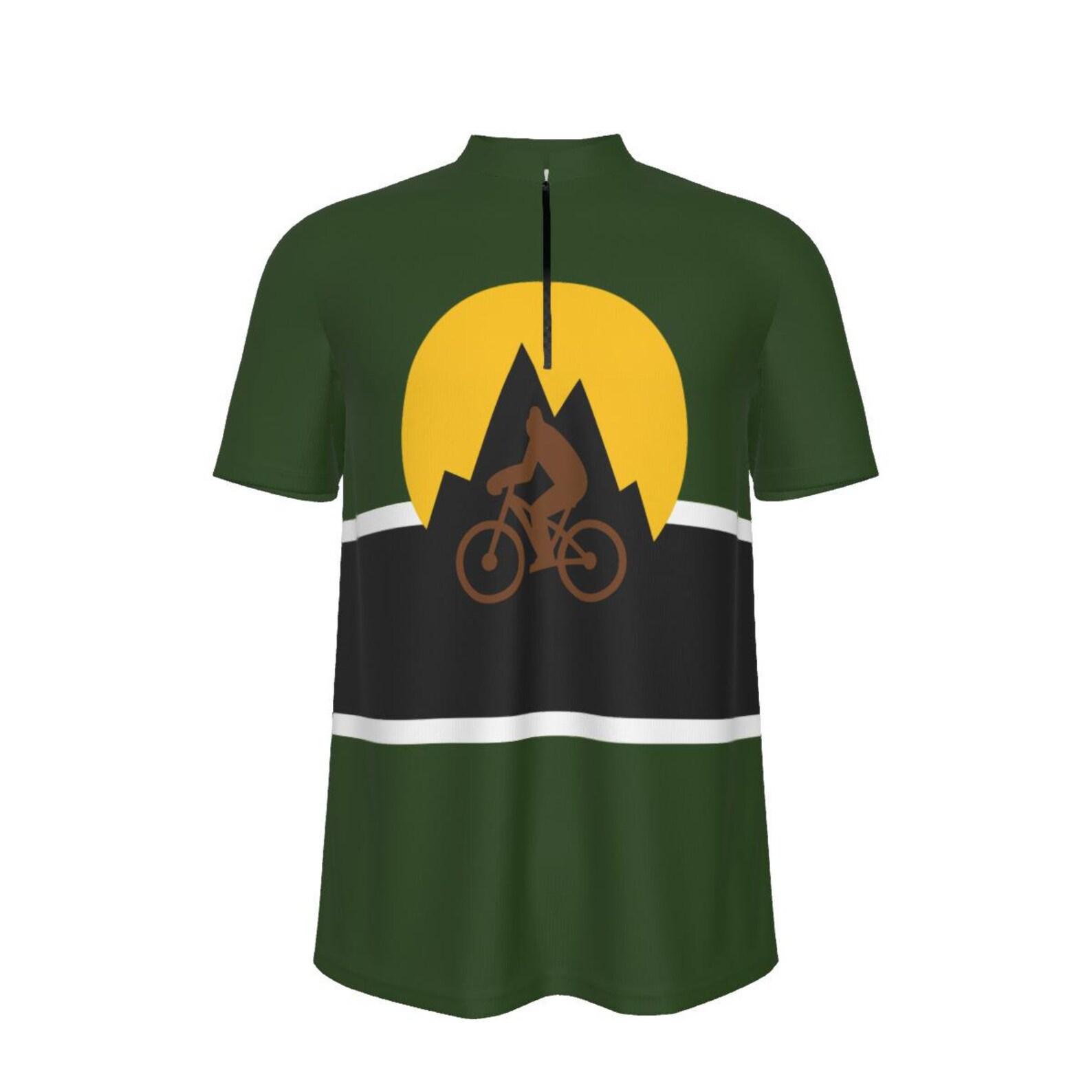 Sasquatch Sunset MTB Jersey - Loose Fit Bigfoot Cycling Shirt - Mountain Bike Cryptid Jersey XL