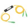 1X2 PLC Singlemode Fiber Optical Splitter SC/APC PCL Splitter Computer Cable Sleeve