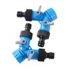 3/4'' Female Thread Shunt Valve Y-Shaped Quick Connector Agriculture Hose Fittings  Water Splitter Car Washing Water Controller