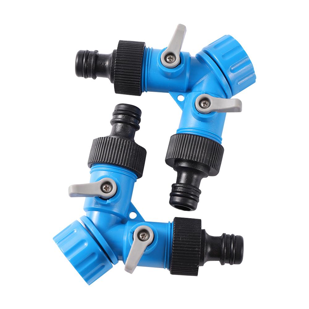 3/4'' Female Thread Shunt Valve Y-Shaped Quick Connector Agriculture Hose Fittings  Water Splitter Car Washing Water Controller