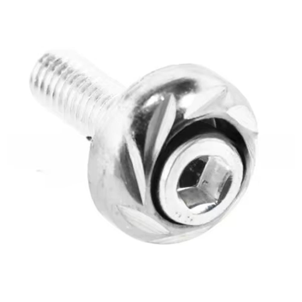 2 Pack Aluminum License Plate Screws for Motorcycle Frame Fixing Bolts