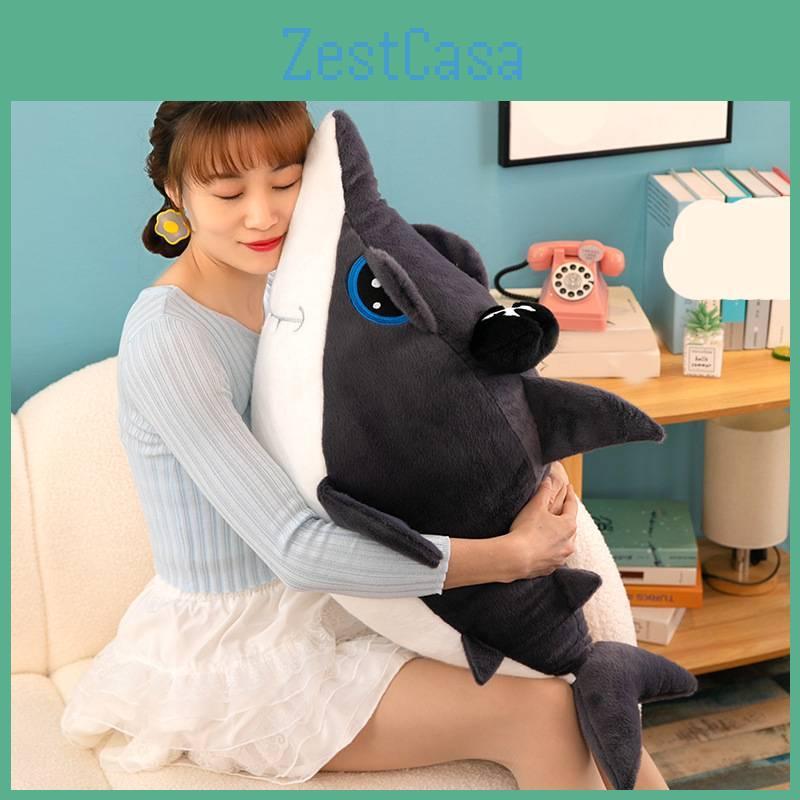 Adorable Pirate Shark Plush Toy Pillow Soft Stuffed Animal For Birthday Gifts