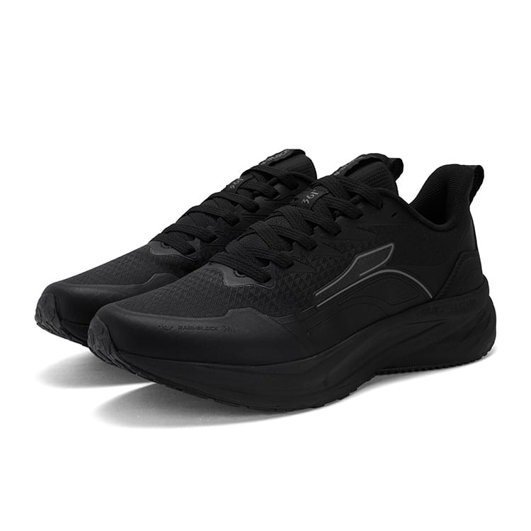 361 Titan 3.0 Lite Rain Screen Cushioning Abrasion Resistant Low Top Casual Running Shoes Men's Black Gray 672542236-4