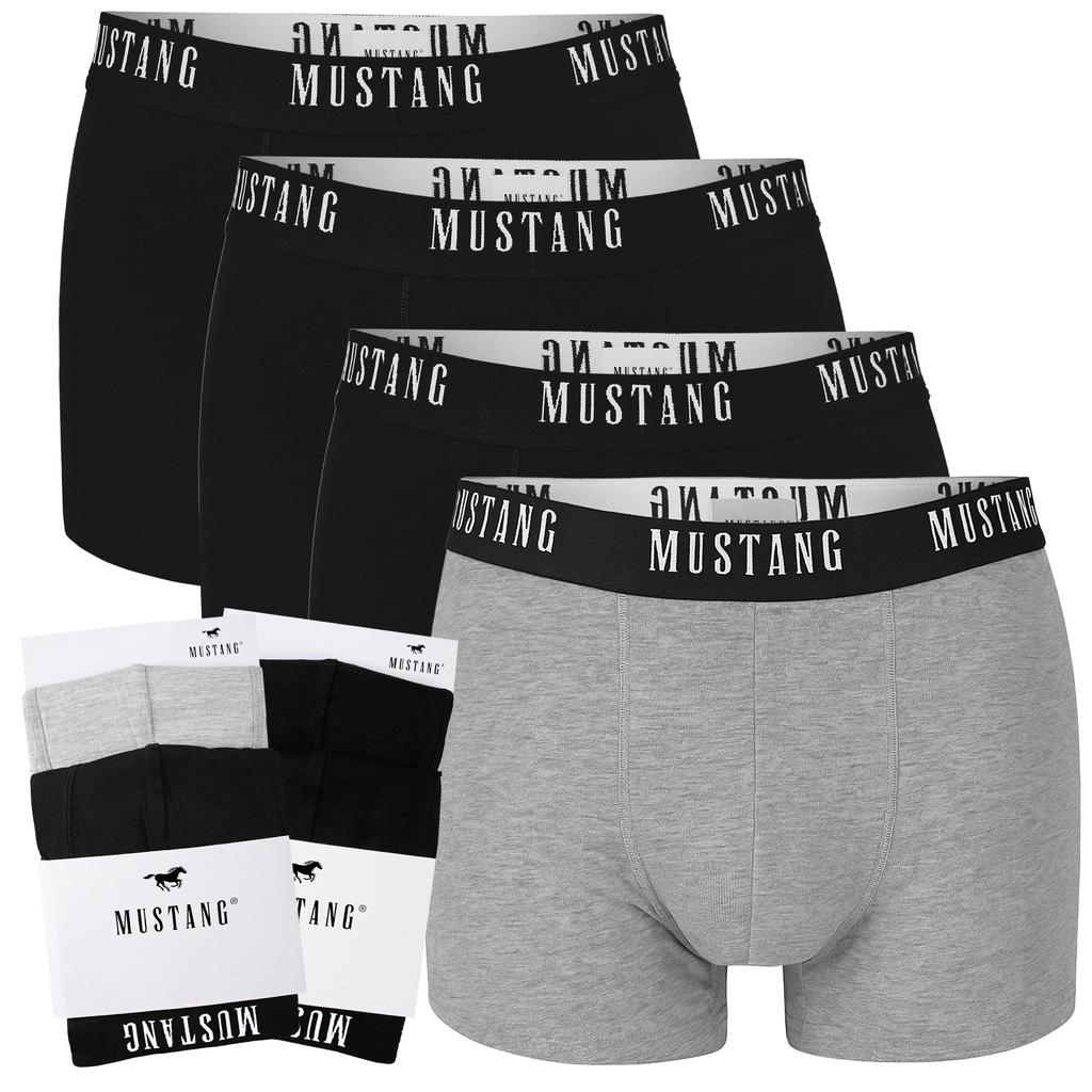 Mustang Men's Boxers 4 Pieces Set Cotton Logo Color