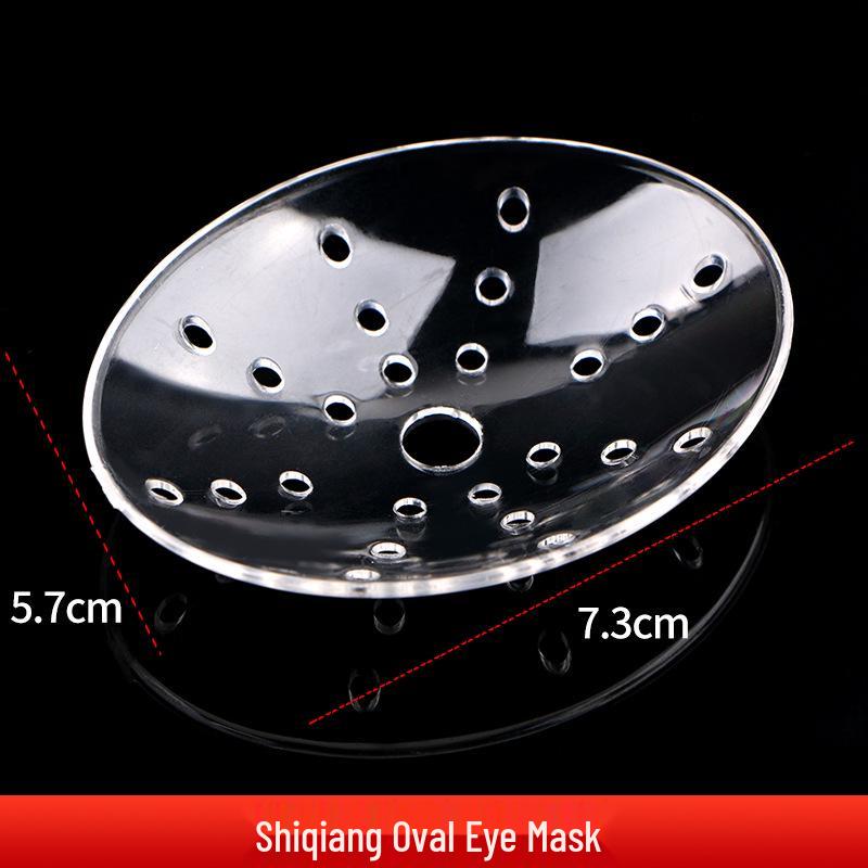 

Porous Transparent Eye Mask for Post-Surgery Protection, Anti-Collision Oval Shield for Ophthalmic Use.