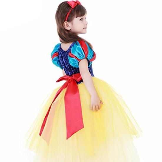amor e Princess Dress Cosplay Costume Cape Headband Princess Dress Set for Girls Red x Blue x [Entregando paz] (Dress + + + Ring) 4-Piece (Size 110.