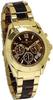 Salvatore Marra Men's Chronograph Watch with Acetate and Two-Tone Strap, 20th Anniversary Limited Edition, Brand Ranking, Gift, SM23105-GDBRGD, Gold a