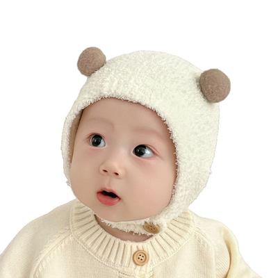 Winterwarme Plüschmütze für männliche und weibliche Babys