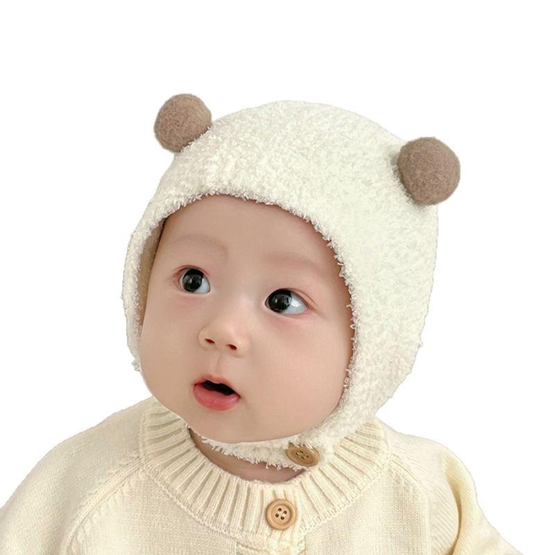 Winter Warm Plush Head Cap For Male And Female Babies