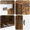 Wall Mounted Cabinet Smoked Oak Finish 59 x 31 x 60 cm Engineered Wood