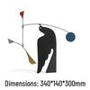Nordic Bird Balance Metal Art Ornament for Home and Office Décor