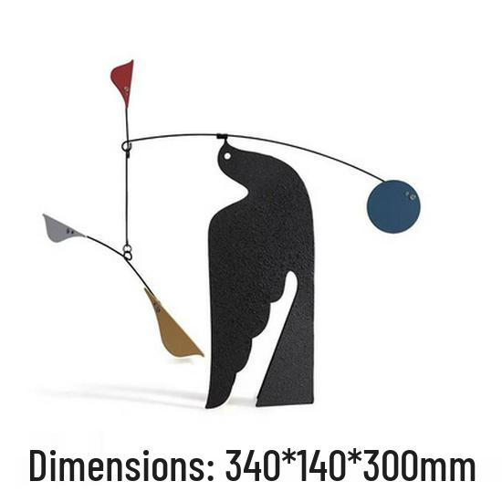 Nordic Bird Balance Metal Art Ornament for Home and Office Décor