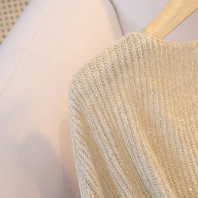 Elegant Round Neck Long Sleeve Pullover Sweater