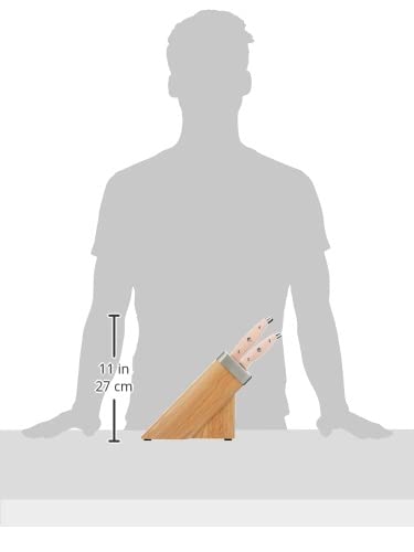 HENCKELS Self-Sharpening Knife Block Set, HI Style Elite Peach, Kitchen Knife Set, Knife Block, Sharpener, Officially Sold in Japan, 16610-003