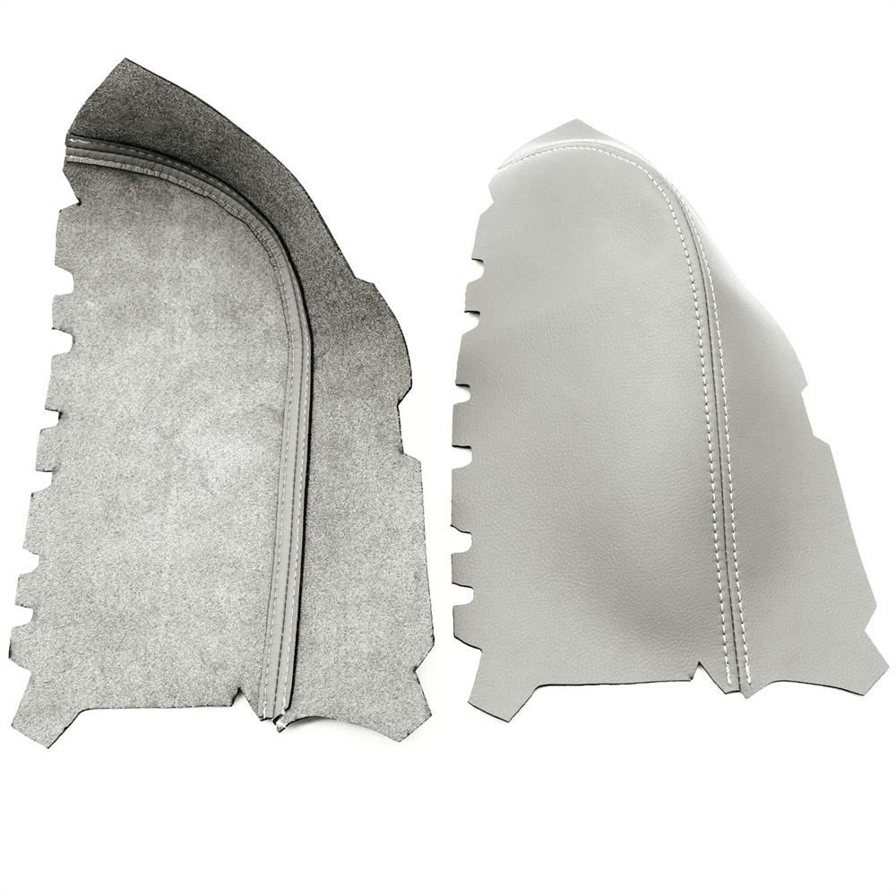 Rear Back Door Panels Micro Fiber Leather Armrest Cover Gray Fits For 2009-2015 Honda Pilot