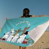 Cute M-Moomins Microfiber Printed Beach Towel Mountain Climbing Yoga Beach Swimming Running Absorbent Soft Towel