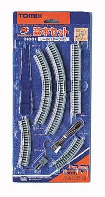 TOMIX N Spur Mini Gleisset Grundset MA Muster 91081 Modelleisenbahn Gleisset