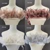 Buntes truthahnfederbesatz für Kostümdekoration Bühnenauftritt DIY Modeaccessoires