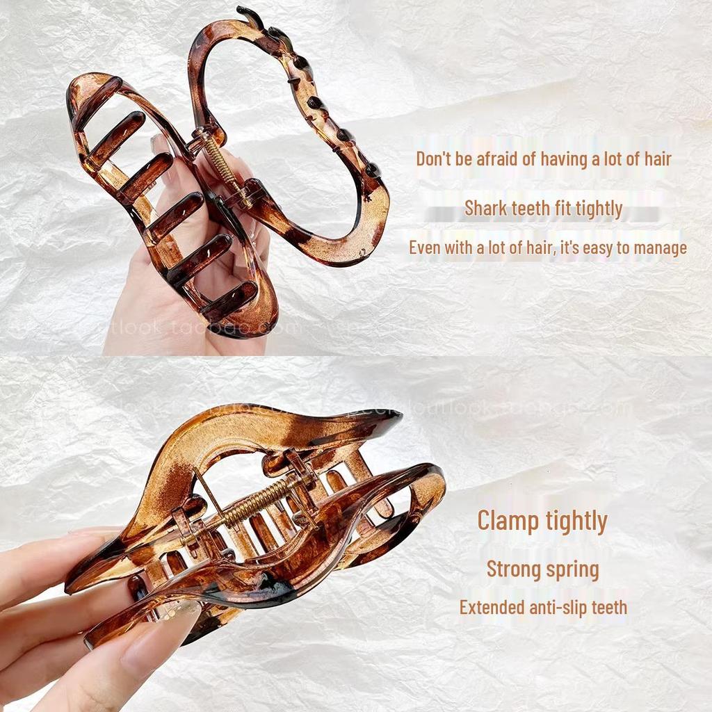 Sun Zhenni Large Acrylic Claw Clip - High-End Hair Accessory for Women