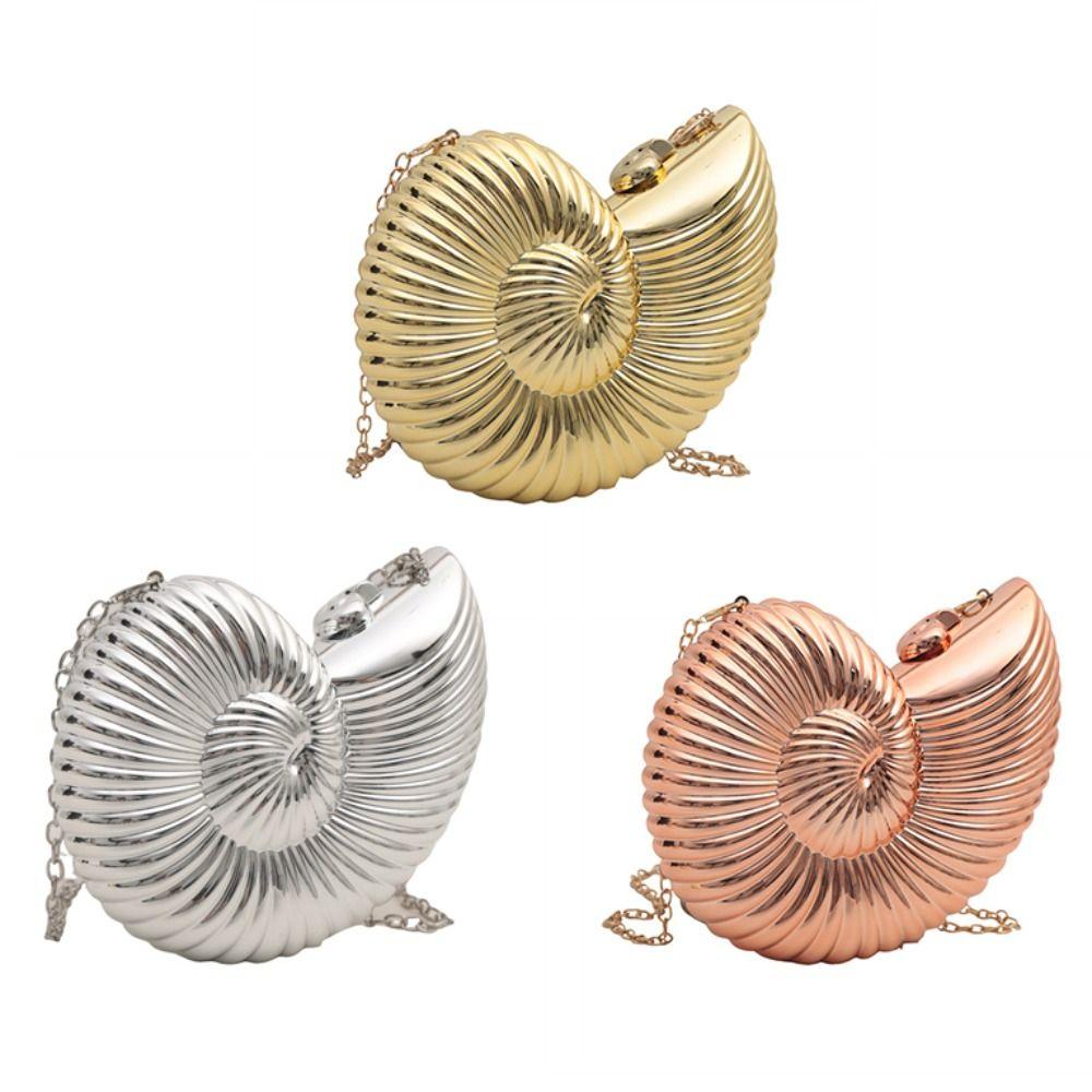 PVC Conch Bag Creative Crossbody Bag Trendy Shell Shoulder Bag Girls