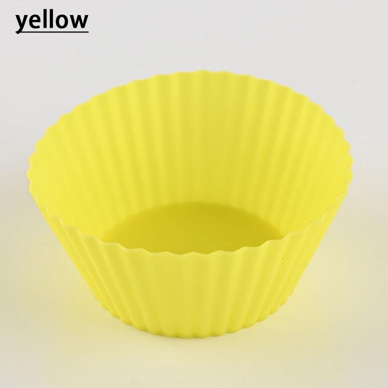12/24/36pcs Of Silicone Cake Mold Round Muffin Cup Cake Baking Mold Kitchen Cooking Bakeware Making Diy Cake Decoration Tool