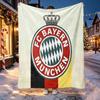 FC Bayern Pattern Blanket for Home Decoration, Bed, Sofa, Car Travel, Camping, Suitable for All Seasons, Birthday Christmas Gift
