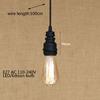 Loft Industrial Iron Water Pipe Steam Punk Vintage Pendant Lamp Cord E27 Led Pendant Lights Bedroom