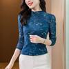 Long-sleeved T-shirt women's spring and autumn new soft yarn bottoming shirt top