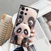 Cute Panda Funda Phone Cover Case for Samsung Galaxy S25 Note 20 8 9 10 S20 Ultra S26 S10 S9 S23 S24 Plus S21 FE