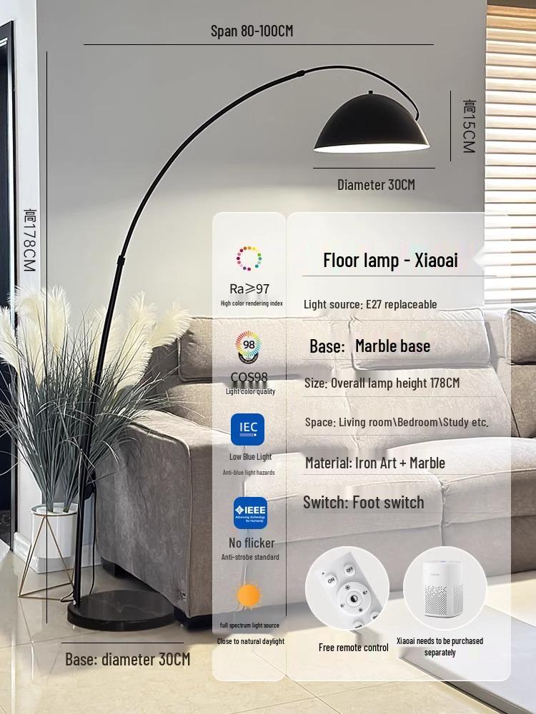 Nordic High-End Art Floor Lamp for Living Room or Bedroom