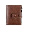 Hot Retro Mens Leather Wallet RFID Anti-theft Brush Head Layer Cowhide Retro Casual Wallet