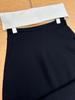 Hanke YU Black Irregular Diagonal-Cut Arc Half Skirt - Autumn/Winter Collection