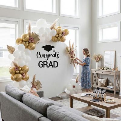 Felt Material Graduation Sailboard Stickers Self Adhesive Black Cap Graduation Party Backdrop Multi-functional Decorations