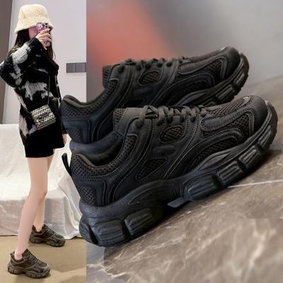 Korean Version of Daddy Shoes Women's  Spring New Student Running Sports Shoes Casual Heightening Women's Shoes