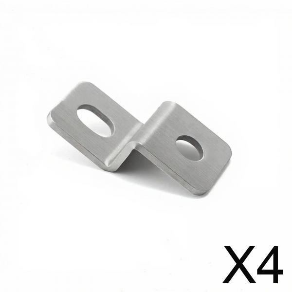 6xStainless Steel Z Shape Corner Bracket, Trapeziform Fixing Connector, Furniture Support 2.5*3*3cm
