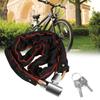 Bicycles Chain Lock, Heavy Duty Anti Theft Bike Chain Lock with 2 Key, Bicycles Chain Lock for Motorcycle Electric Bike