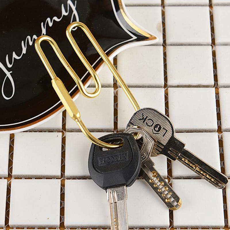 Heavy Type Keychains Rings Universals Brasses Keychains Rings Holder With Openable for Men Women and Daily Use