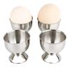 4Pcs Rustless Steel Egg Cup Cylindrical Egg Serving  Tray Mini Shot Glass  Kitchen Table