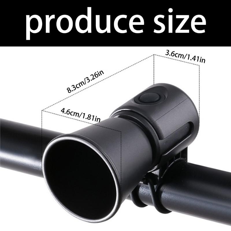 Road Bike Horn 120dB Electronic Bicycles Bells Waterproof Handlebar Mounted Cycling Bells Bicycles Accessory Easy To Use