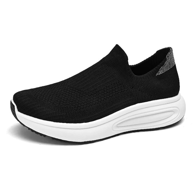 

Мокасины Slip On, легкие сетчатые кроссовки для мужчин, повседневная спортивная мужская обувь, дышащие летние кроссовки для ходьбы, бесплатная доставка 44