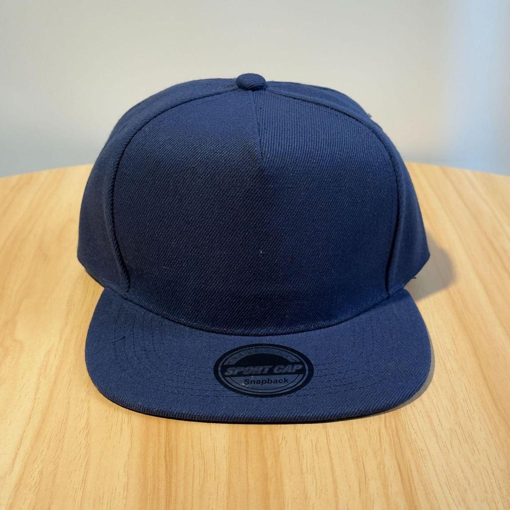 Customizable Flat-Brim Five-Panel Hip-Hop Hat with Logo - European & American Trend Style