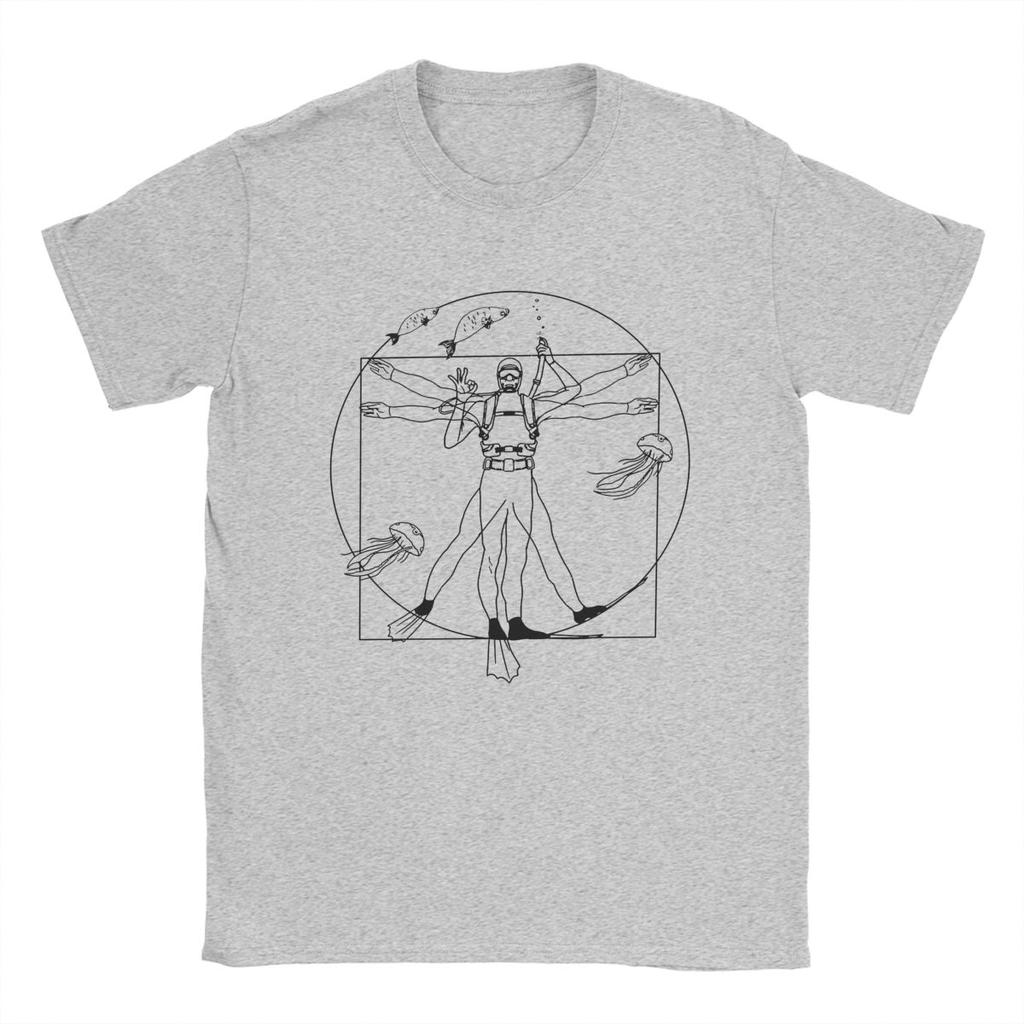 Dive Diving Snorkeling Diver Scuba T Shirt Men's Cotton Novelty T-Shirt Round Neck Tee Shirt Short Sleeve Clothing New Arrival