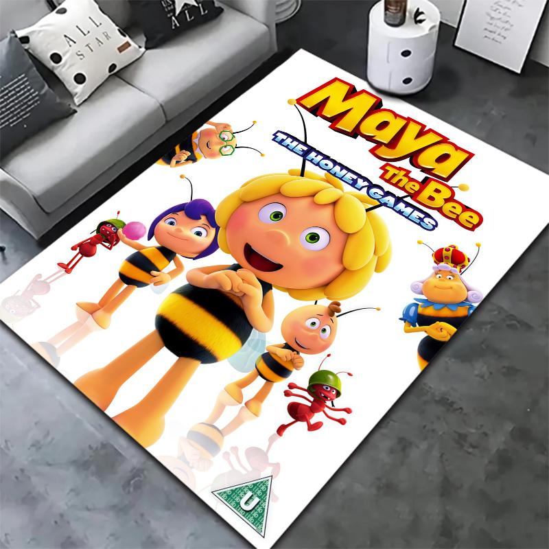 Maya Bee Carpet Rug for Living Room Bedroom Home Sofa Decoration,Kids play Nonslip Floor Mat