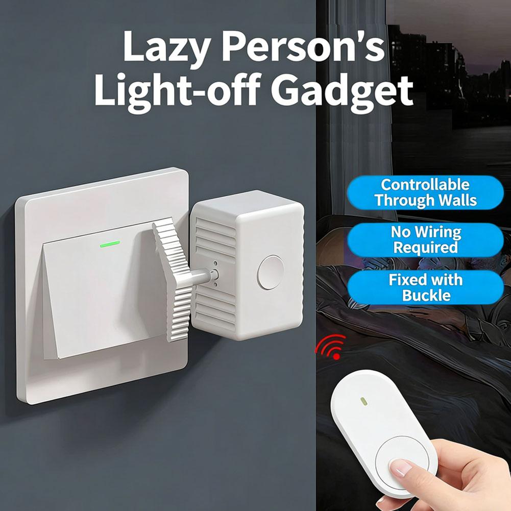 1Set Wireless Control Light Switch Off Tool Automatic Button Pusher Intelligent USB Rechargeable Lazy Remote Control Switch