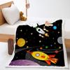 Car Moon Planet Thickened Lamb Fleece Crystal Fleece Blanket Cover Blanket