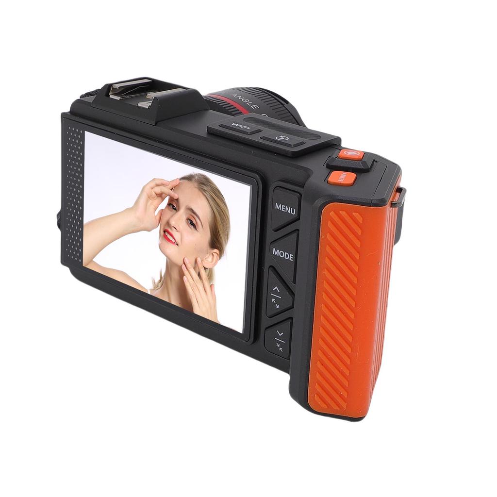 Digital Camera 4K 70MP 50X Zoom Auto   Wide Angle F1.8   Camera With Double Screen Flash for Travel